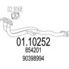 MTS 01.10252 Exhaust Pipe